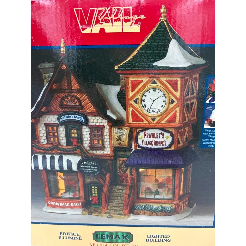 RARE Vintage Lemax Vail Village Frawley's Shoppe's 2004 Lighted 45108S Christmas